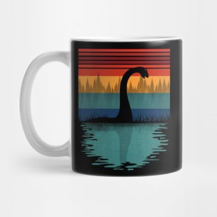 Loch Ness Monster Retro Mug